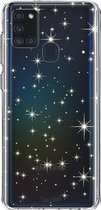 Casetastic Samsung Galaxy A21s (2020) Hoesje - Softcover Hoesje met Design - Stars Print