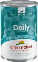 Almo Nature Daily Menu 100% natuurlijk Natvoer voor Honden - 24 x 400 gram - Lam - 24 x 400 gram