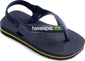 Havaianas Baby Brasil Logo Unisex Slippers - Marine/Yellow Citric - Maat 23/24