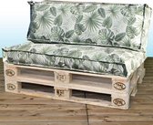Europalletbankje met Palm Leaves Kussen
