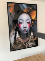 Geisha – 60cm x 90cm – Plexiglas verwerkt in Luxe Baklijst – Incl. blind ophangsysteem – Gratis verzending – Plexiglas Schilderij