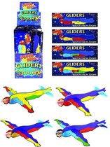 Foam vliegtuigjes uitdeelcadeautjes voor kinderen – 5 stuks – 17 cm - kinderfeestje – traktatie – superhelden
