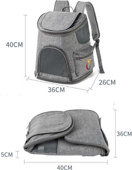 Lekereise Pet Carrier Rugzak Uitbreidbare Cat