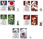 Super Mario, Monopoly figuurtjes(+/-3cm), merk : Nintendo.
