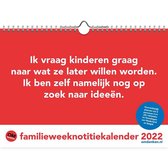 Familie weeknotitiekalender - 2022 - Omdenken - 29.7x21cm
