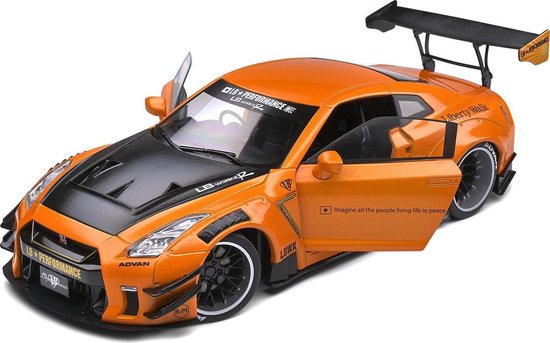 Uiterlijk Geneigd zijn Beenmerg Nissan GT-R Liberty Walk (Oranje) (30 cm) 1/18 Solido - Modelauto -  Schaalmodel -... | bol.com