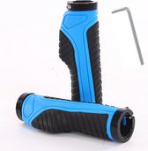 FIEZIO Ergonomische Fietshandvatten Pro Blauw Fiets Handvat Set - Gel Grip - Anti Slip - Trekking MTB Race