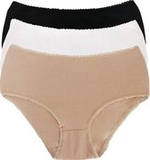 Viuma Slip - Hoge Taille - Katoenen Bikini Brief Ondergoed – Comfortabel – Set van 3 V223923