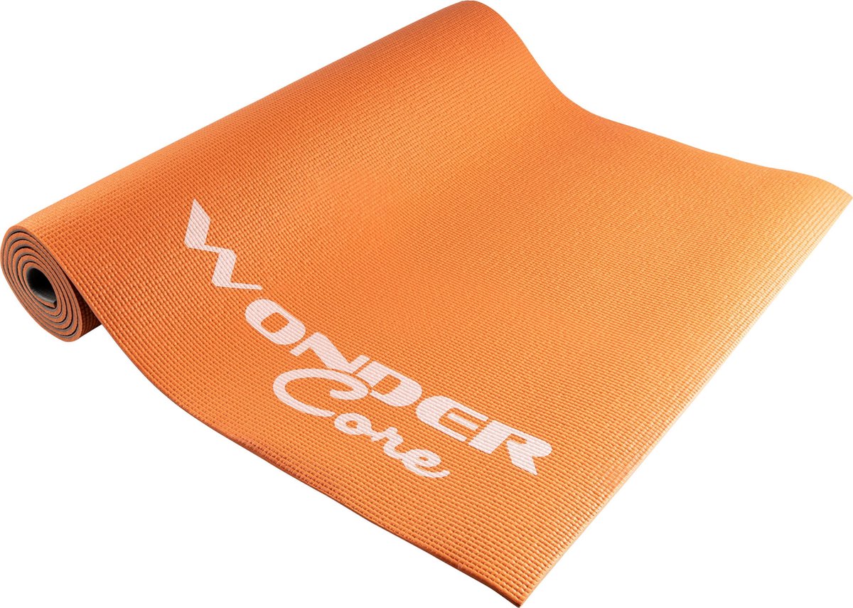 Wonder Core Twin Color Yoga Mat fitnessmat Oranje/Grijs