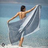 Oleria - Blue - Hamamdoek, Exclusive Turkish Peshtemal- 90 x 175 cm, Strandlaken - Hammam Towel, Beach Towel