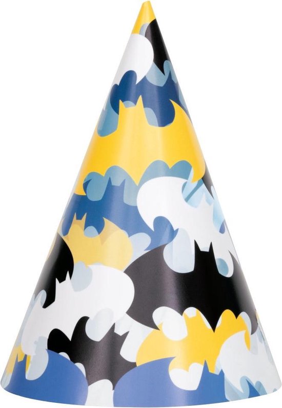 UNIQUE - 8 Batman feesthoeden - Decoratie > Feestartikelen