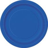 Unique Feestborden Donkerblauw 22,8 Cm 8 Stuks