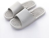 Massage slippers - Anti-slip voetmassage badslippers - Gezondheidsslippers - Grijs - maat 40/41