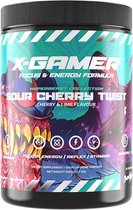 X-Gamer X-Tubz - Sour Cherry Twist - 600g (60 servings) - gaming energy powder - pre workout