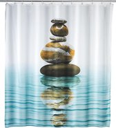 Rideau de douche Wenko 180x200 polyester méditation