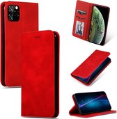Retro Feel Magnetic Case iPhone 11 Pro - Rood