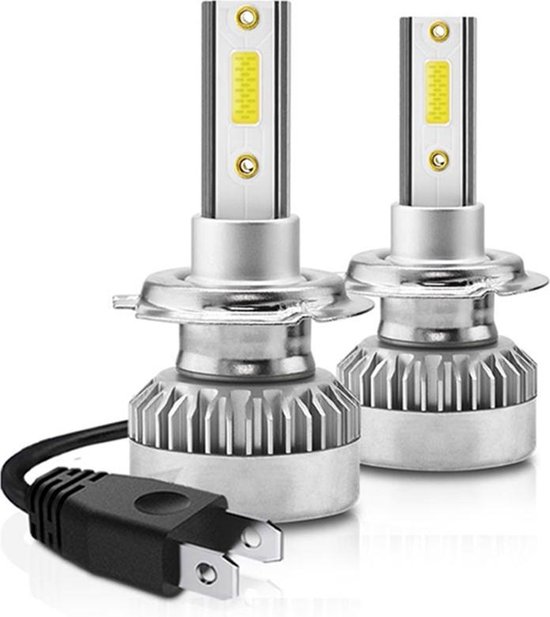 H1 LED lamp 20000 Lumen (set 2 stuks) incl CANbus EMC CHip 6500k  Ultra-bright Wit... | bol.com