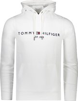 Tommy Hilfiger Sweater Wit  - Maat M - Heren - Herfst/Winter Collectie - Katoen