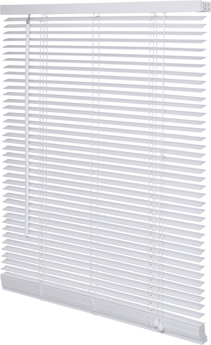 Intensions Jaloezie unicolor Wit Hout met met FSC Keurmerk Keurmerk 25mm 80x130cm