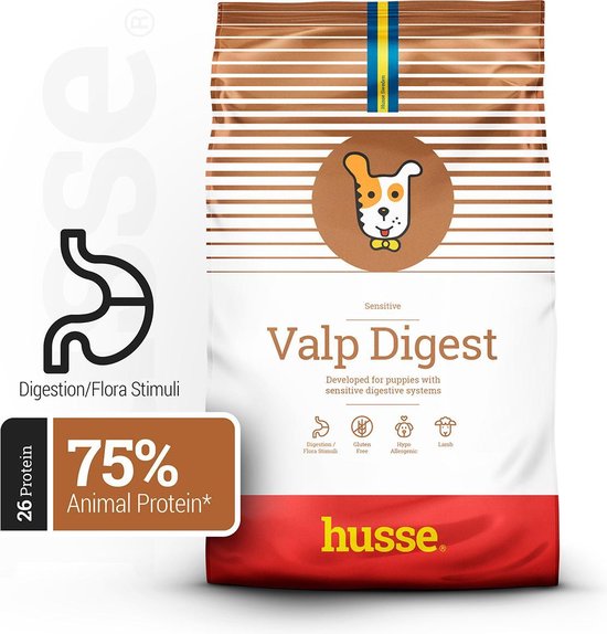 Husse Valp Lam en Rijst puppy voer - Hondenvoer - 12,5 kg