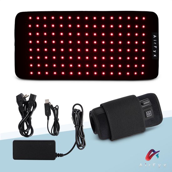 AirFyx Infraroodlamp Bodypad – Lichttherapielamp – Rood lichttherapie -Bevordert bloedcirculatie – Voor gewrichten/spieren/huid