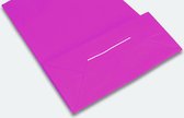 Papieren draagtas roze - Papieren tasjes - 320 x 420 mm - Per 50 stuks