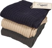 Pure Wool Sjaal PA1915 - Ecru - One size