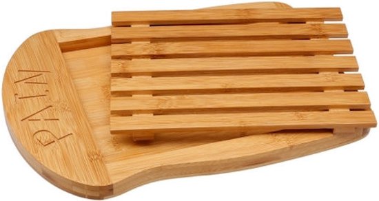 Planche à Pain Avec Ramasse-Miettes Bois 32x22x2cm - Grille Amovible Fabriquée En Espagne