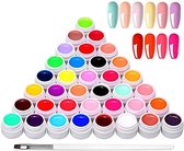 36 kleuren UV-kleurengel, Anself UV-gel-set gelkleuren voor nagels, nail art-kleurengel-set, gelnagels kleuren, nagellak nagellak voor nail art nagelontwerp