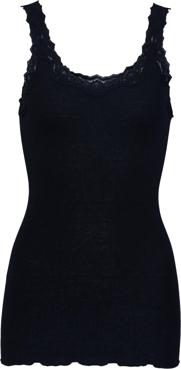 Rosemunde Babette Deep Back Silk Top Dames - Topjes - Zwart - Maat XS