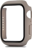 Apple Watch 42MM Full Cover Hoesje + Screenprotector - Kunststof - TPU - Apple Watch Case - Grijs