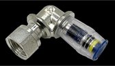 KeKelit Kelox Pro knie steek messing 1/2x20mm met wartel