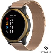 Milanees Smartwatch bandje - Geschikt voor  Garmin Vivomove HR Milanese band - rosé goud - Strap-it Horlogeband / Polsband / Armband