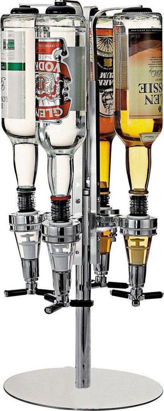 Verheugen Chronisch Laboratorium Nonna drankdispenser 4 flessen - Bar butler - Drank & Shot dispenser -  Carroussel | bol.com
