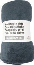 Coral Fleece Deken 150x200 cm - Antraciet