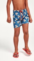 Woody zwemshort jongens/heren - blauw - zeemeeuw all-over print - 211-1-ZWW-W/953 - maat 152