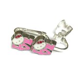 Clip Oorbellen Kinderen - Oorclips - Hello Kitty - LOVE - Roze - Knopje - MNQ bijoux