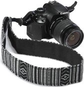 Camera Riem - Vintage Camera Strap/Riem/Schouderband - Voor DSLR | Nikon | Canon | Instax | Sony - Camera riem - Zwart