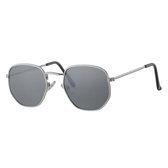 Freaky Glasses® – Festival Bril – Rave Zonnebril – UV400 - Dames – Heren - Zilveren Spiegelglazen