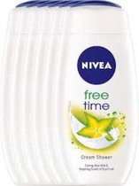 Nivea Douchegel Women – Free Time / Star Fruit 6 x 250 ml