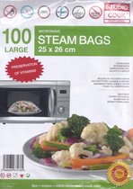 Studio Cook Steam Bags - large 25 x 26 cm - 100 stuks