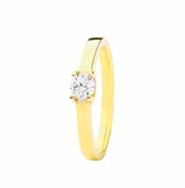 hemels juwelier- HMLR119- Dames- Damesring- 14k geel gouden- Ring- Verlovingsring- Maat56 - 18mm- Moederdag aanbieding