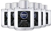 Nivea Men Deep Aftershave Lotion -Voordeelverpakking - 6 x 100 ml