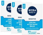 Nivea Sensitive Cooling After Shave Balsem 0% Alcolhol - Voordeelverpakkig - 3 x 100 ml