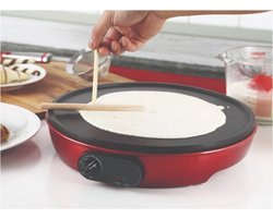 SwissHome crêpe maker 1000W SH-6725 rood