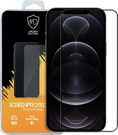 MobyDefend' écran Apple iPhone 12 Pro Max, économiseur d'écran en verre trempé MobyDefend , bords noirs - Plaque en verre adaptée pour: iPhone 12 Pro Max