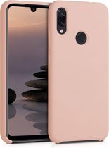 kwmobile telefoonhoesje voor Xiaomi Redmi Note 7 / Note 7 Pro - Hoesje met siliconen coating - Smartphone case in mat oudroze