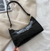 Luxe Handtas Vrouwen - Nep Leer - Dames Schoudertas - Crossbody - 2021 Trend - Fashion - Accessoires - Zwart