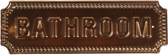 Plaque de porte de salle de bain