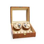 Watchwinder voor 4 + 6 horloges - horlogewinder - watchwinders - Horlogebox